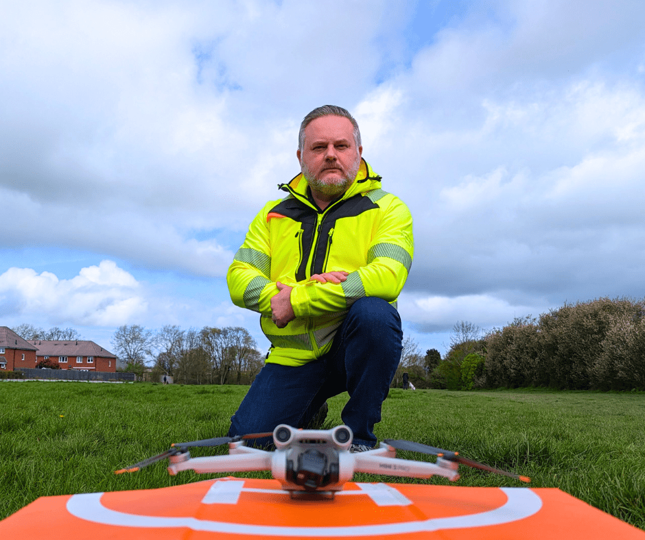 Enforcement officer Philip James with the drone_940x788